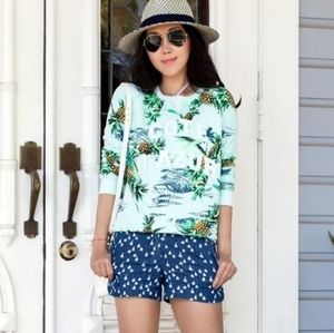 J. CREW CHAMBRAY SHORTS WITH TINY SAILBOATS ⛵